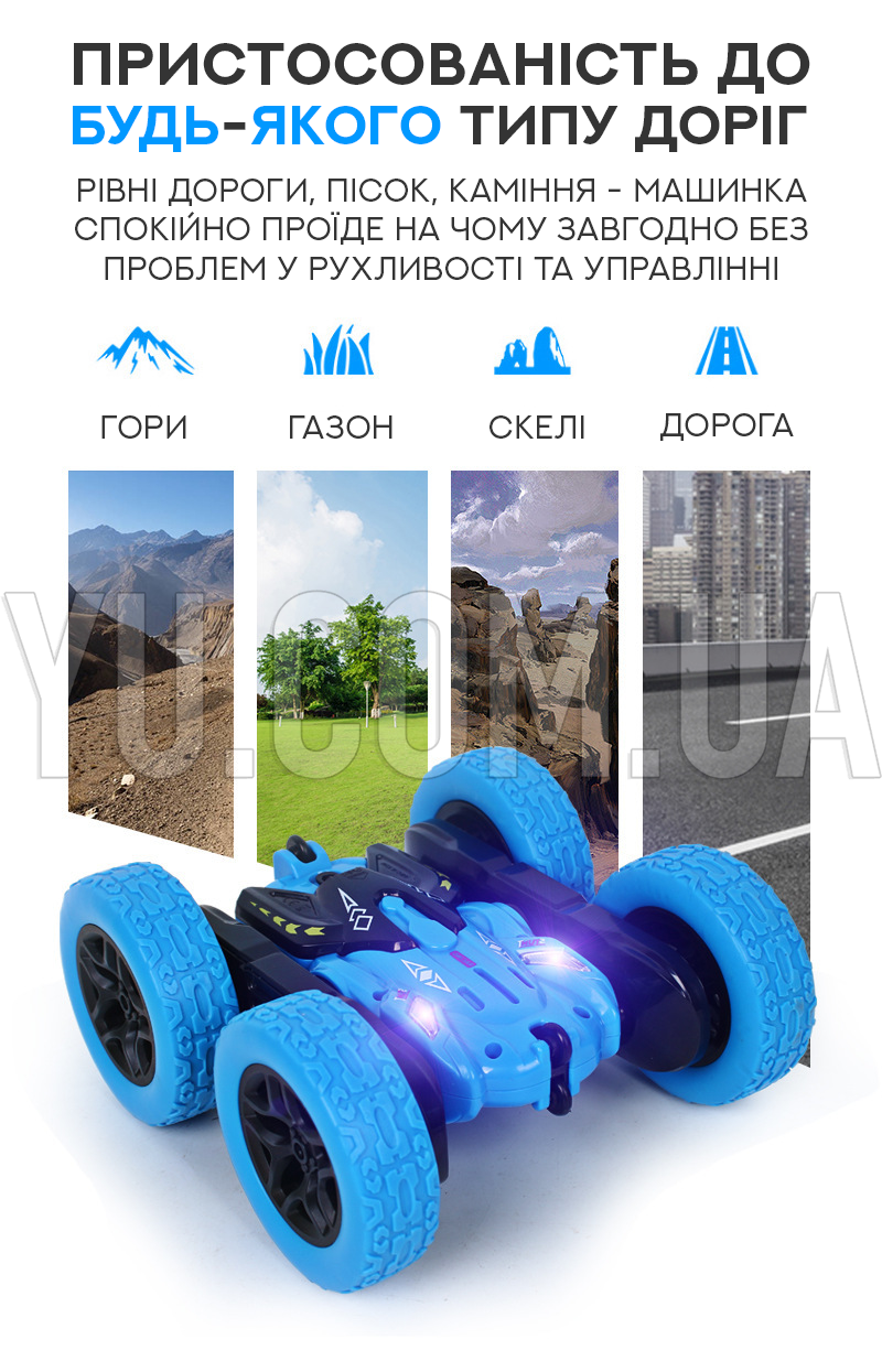Трюковая машинка перевертыш на радиоуправлении Rapidly stunt Car S688-1D Трюковая машинка перевертыш на радиоуправлении Rapidly stunt Car S688-1D
